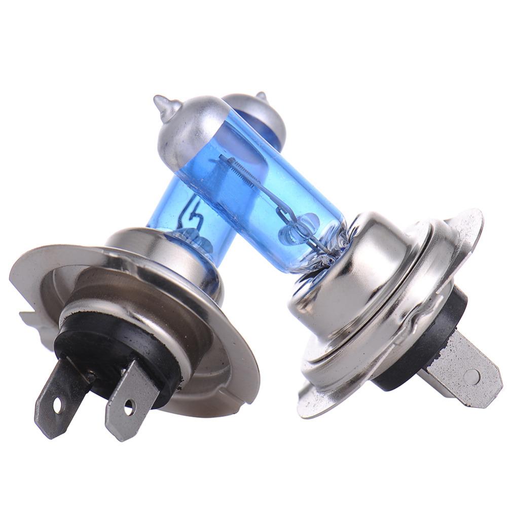 2pcs H7 12V 55W Halogen Bulbs Lights Car Headlights Bright 5000K White Fog Lamp Light Source for Audi,Toyota