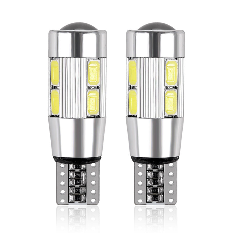 2PCS Car Styling Car Auto LED T10 Canbus 194 W5W 10 SMD 5630 LED Light Bulb No Error LED Light Parking T10 LED Car Side Light